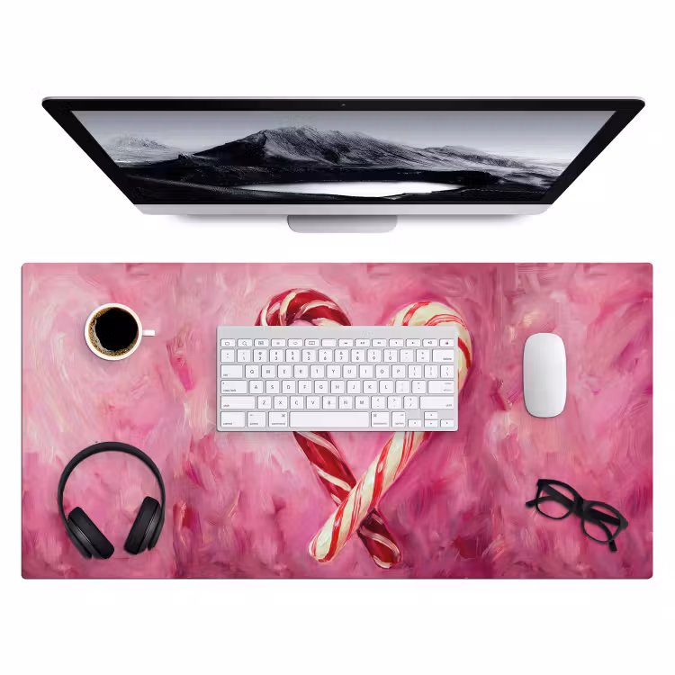 Bureau onderlegger - Snoep - Hart - Roze — 4