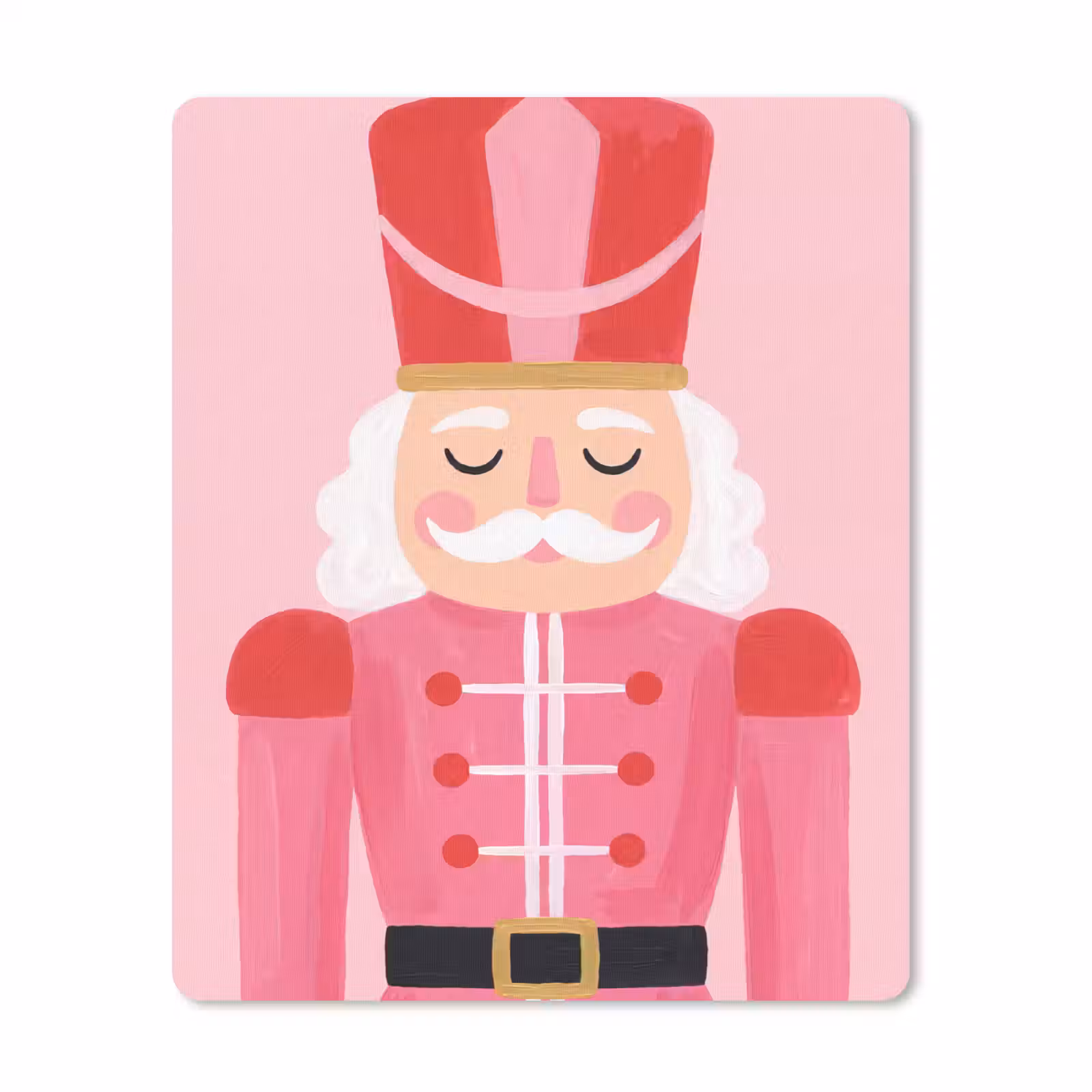 Muismat - Notenkraker roze illustratie — 1