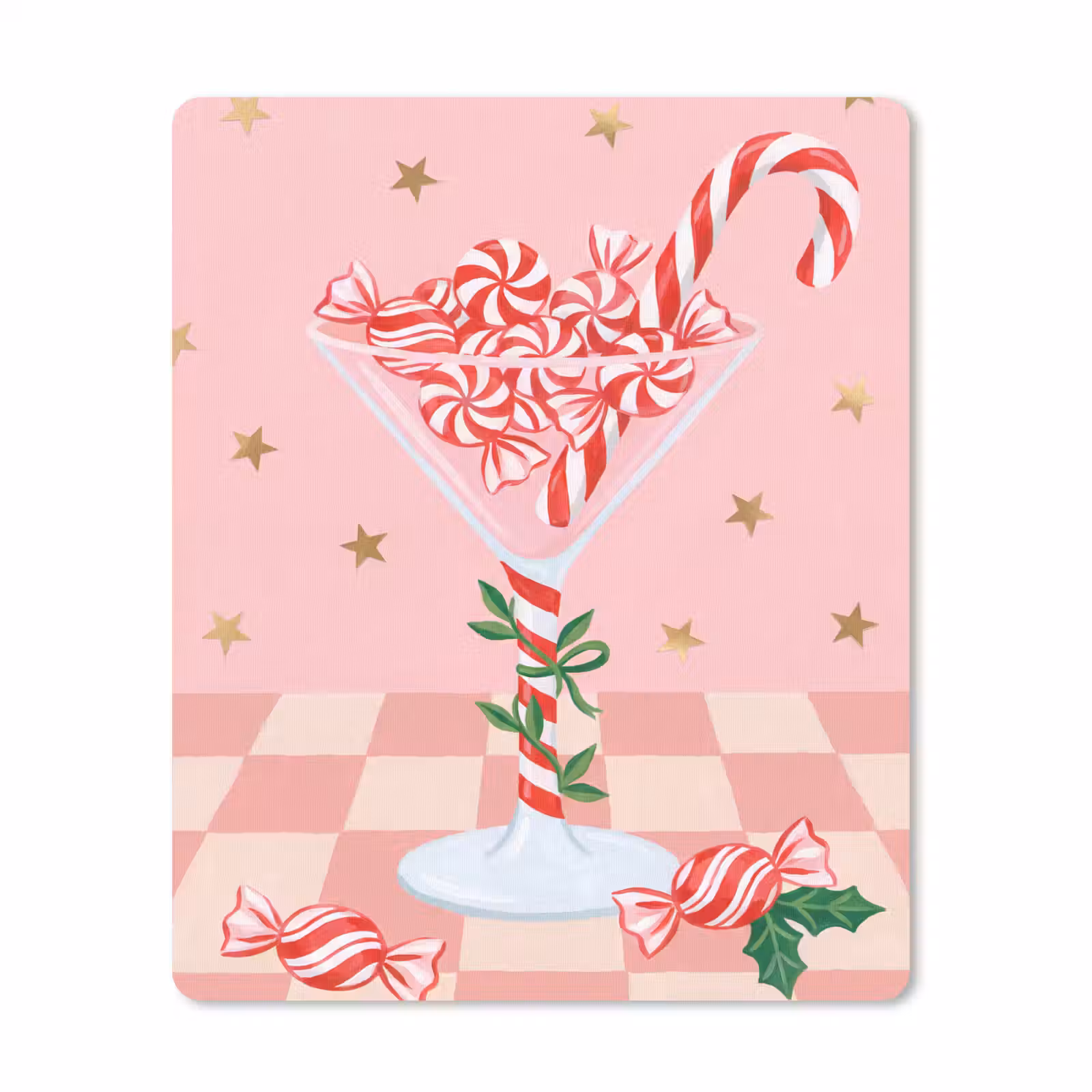 Muismat - Snoep - Glas - Roze — 1