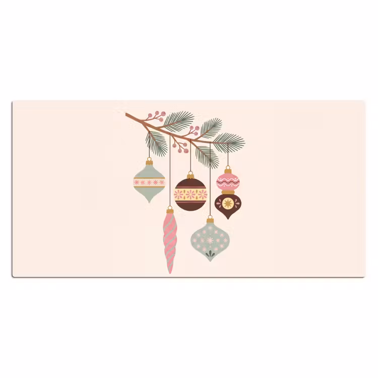 Bureau onderlegger - Kerst - Ornamenten - Tak — 2
