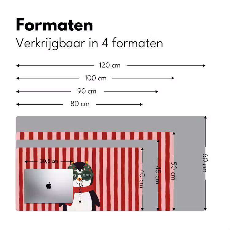 Bureau onderlegger - Pinguïn - Kerst - Illustratie — 8