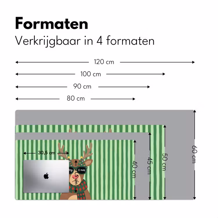 Bureau onderlegger - Rendier - Kerst - Illustratie — 8