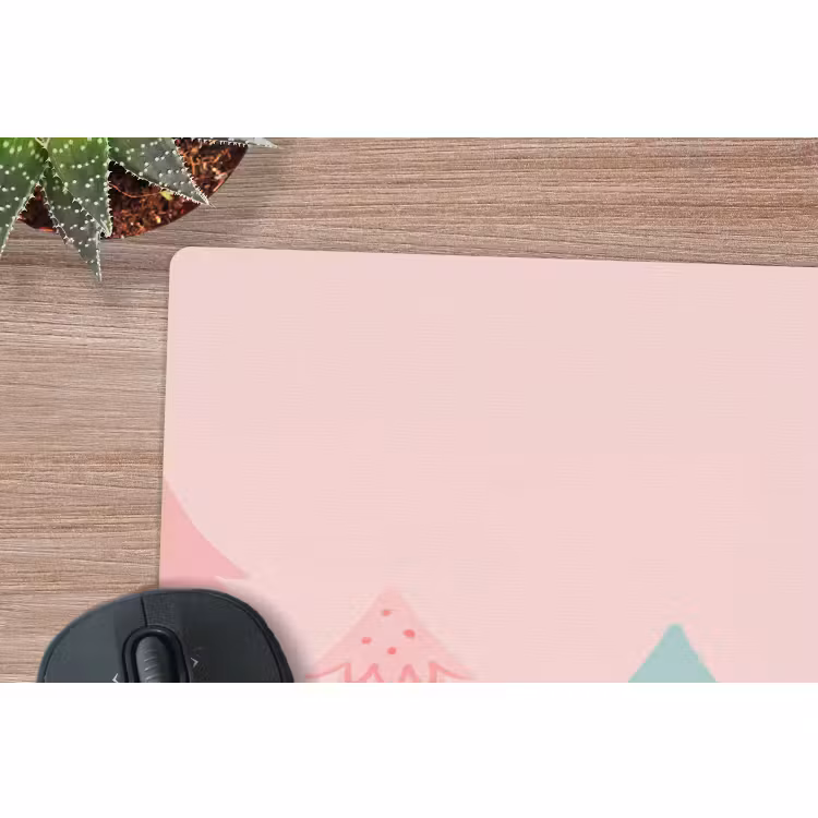 Muismat - Kerstbomen - Illustratie - Roze — 5