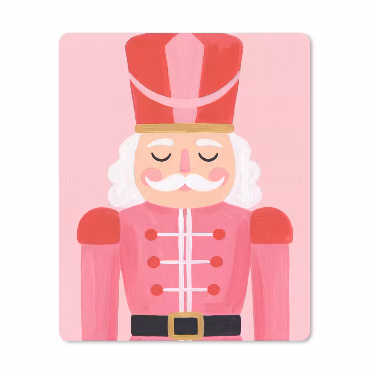 Muismat - Notenkraker roze illustratie — 1