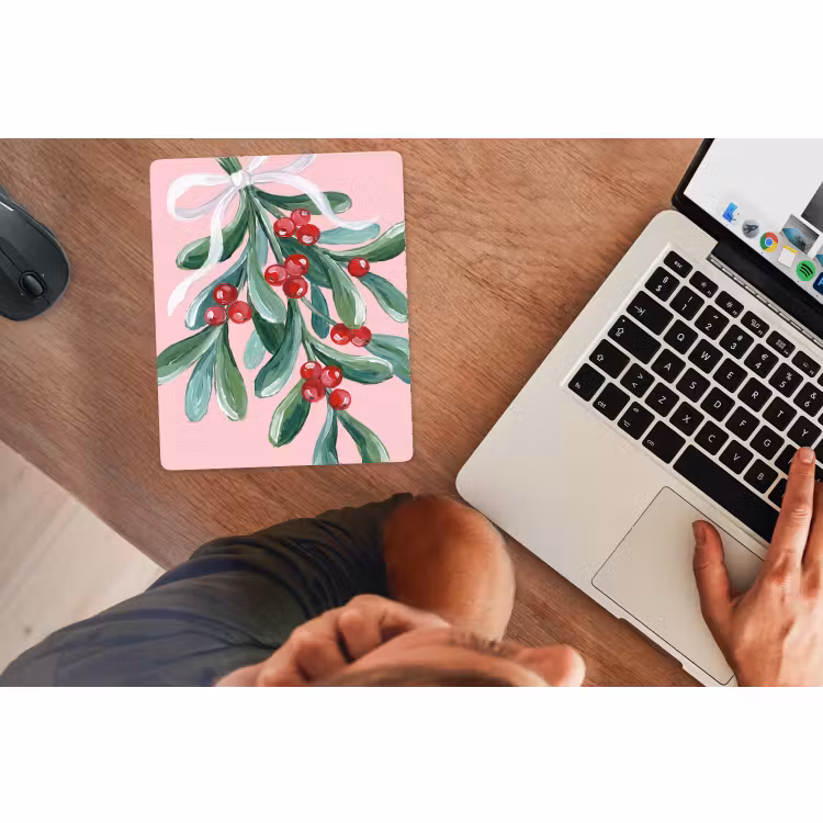 Muismat - Plant - Kerst - Roze — 2