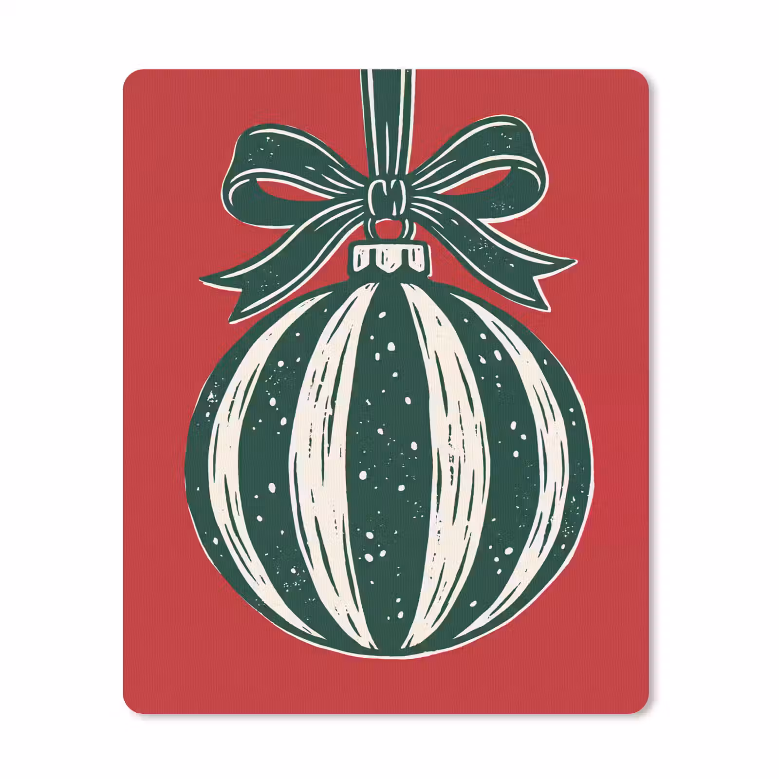 Muismat - Kerstbal - Kerst - Rood — 1