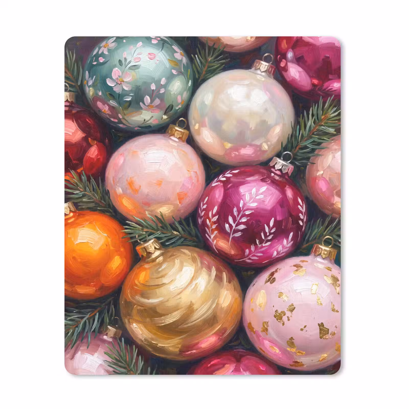 Muismat - Kerstballen - Kleurrijk - Feest — 1