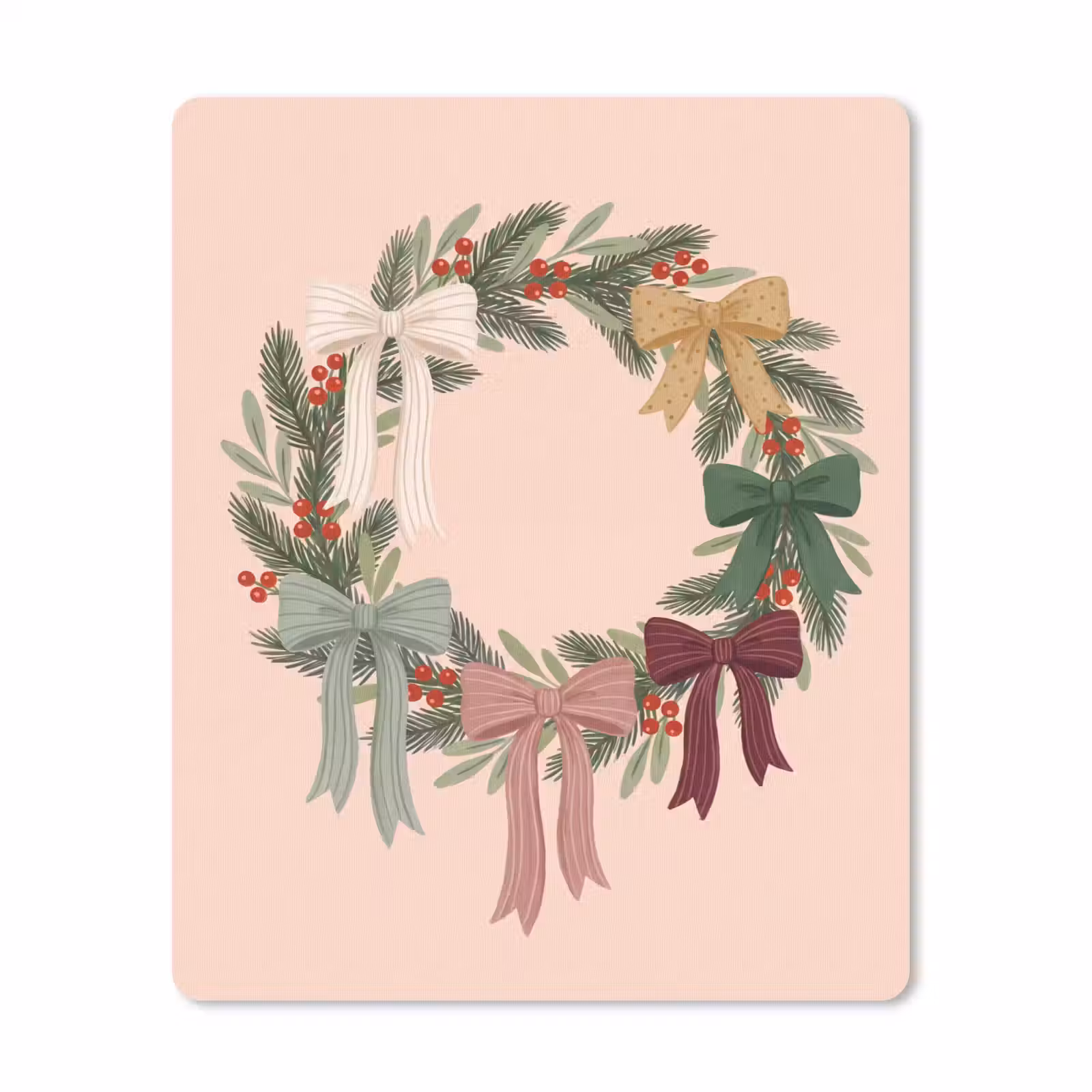 Muismat - Kerstkrans - Strikken - Kerst — 1