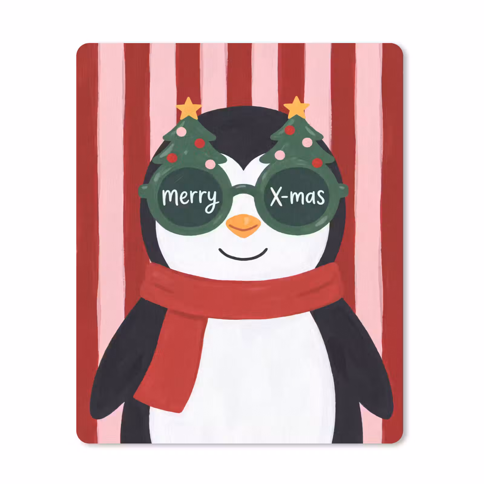 Muismat - Pinguïn - Kerst - Illustratie — 1