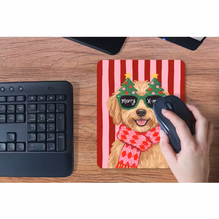 Muismat - Hond - Kerst - Rood — 3