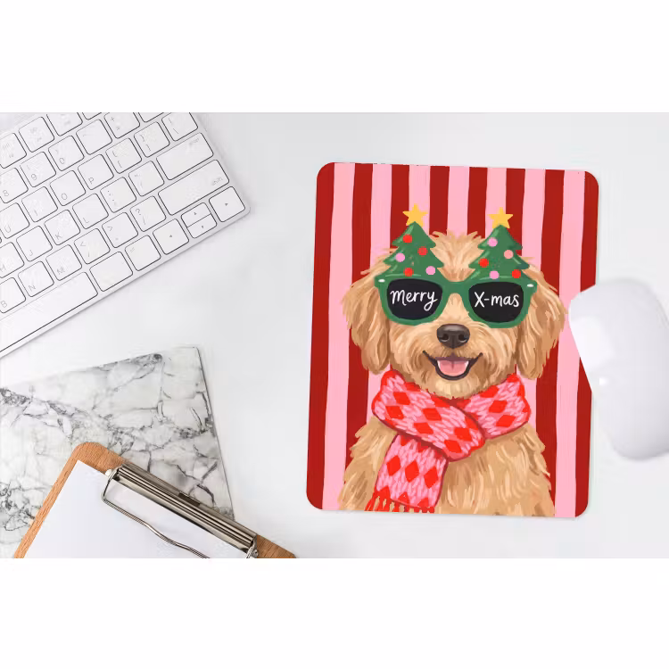 Muismat - Hond - Kerst - Rood — 4
