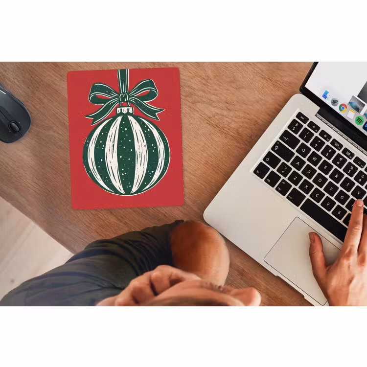 Muismat - Kerstbal - Kerst - Rood — 2