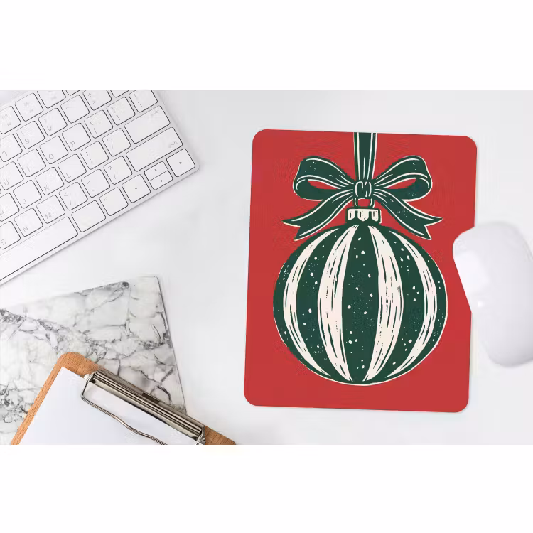 Muismat - Kerstbal - Kerst - Rood — 4