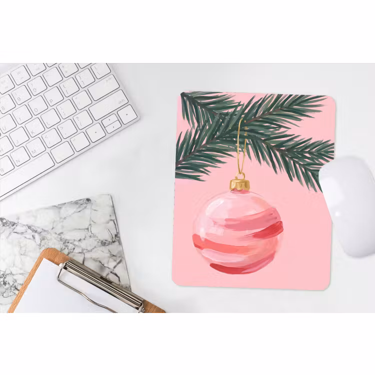 Muismat - Kerstbal - Roze - Kerst — 4