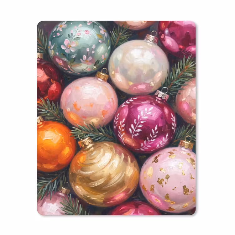 Muismat - Kerstballen - Kleurrijk - Feest — 1