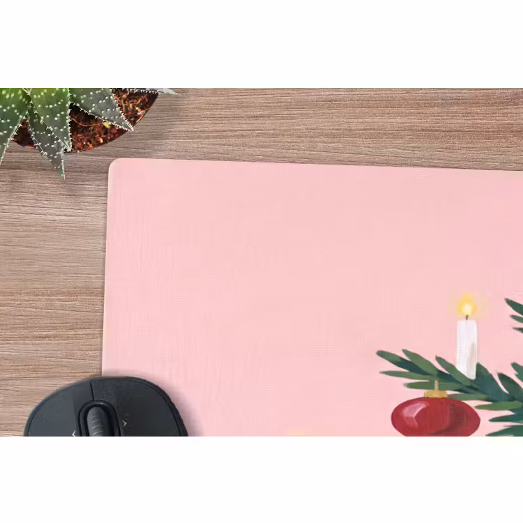 Muismat - Kerstboom - Kerst - Roze — 5