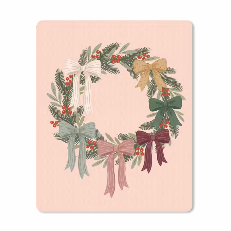 Muismat - Kerstkrans - Strikken - Kerst — 1