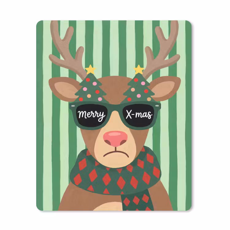 Muismat - Rendier - Kerst - Illustratie — 1