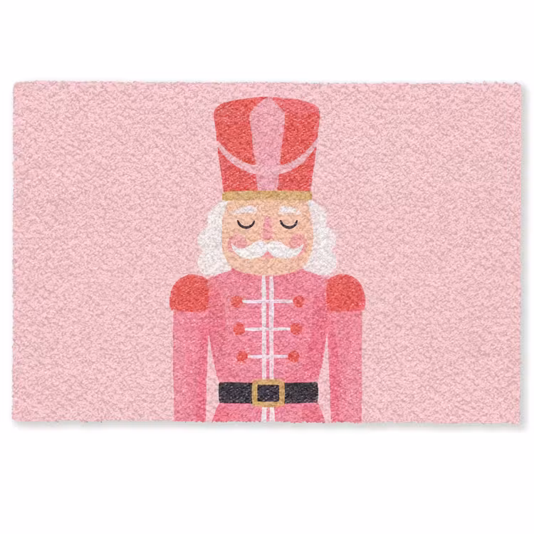 Deurmat - Notenkraker roze illustratie — 1
