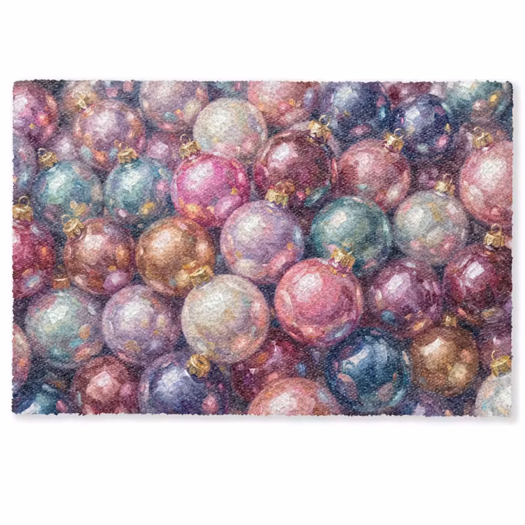 Deurmat - Kerstdecoratie - Kleurrijk - Feest — 1