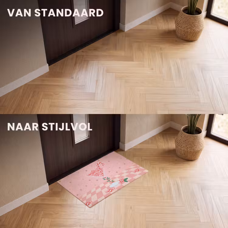 Deurmat - Snoep - Glas - Roze — 3
