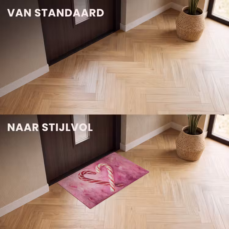 Deurmat - Snoep - Hart - Roze — 3