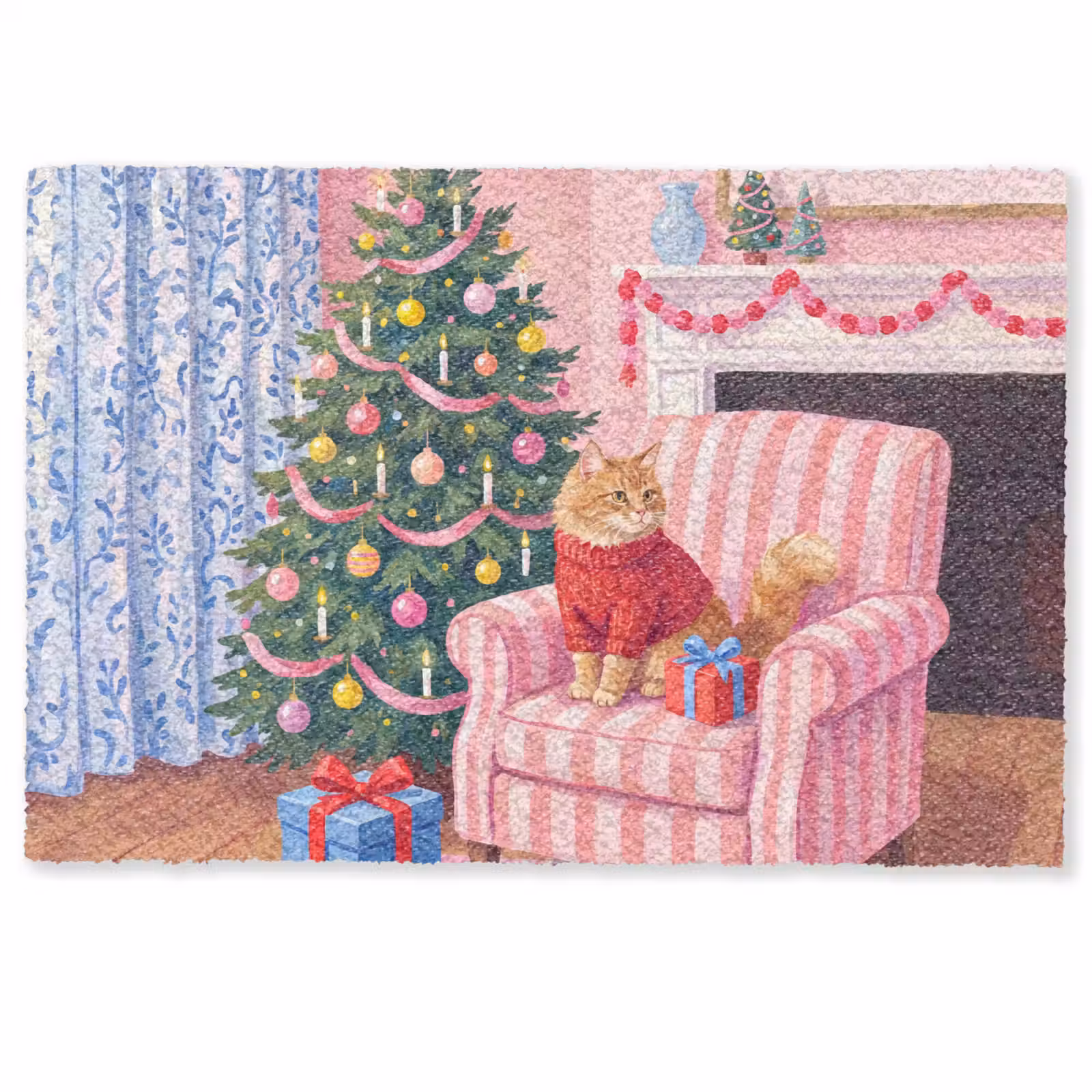 Deurmat - Kat - Kerst - Interieur — 1