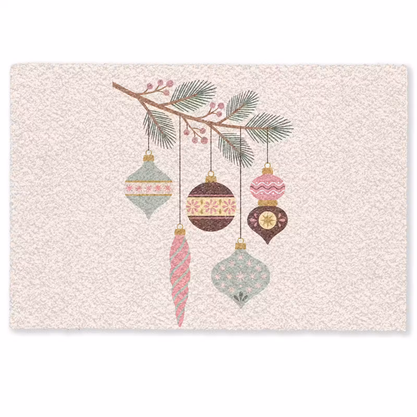 Deurmat - Kerst - Ornamenten - Tak — 1