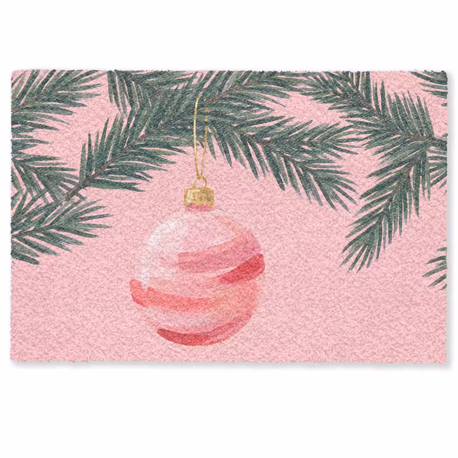 Deurmat - Kerstbal - Roze - Kerst — 1