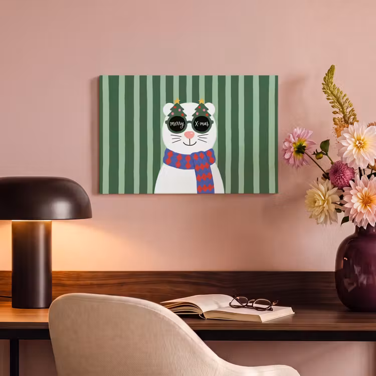 Canvas schilderij - Dier - Winter - Cartoon — 3