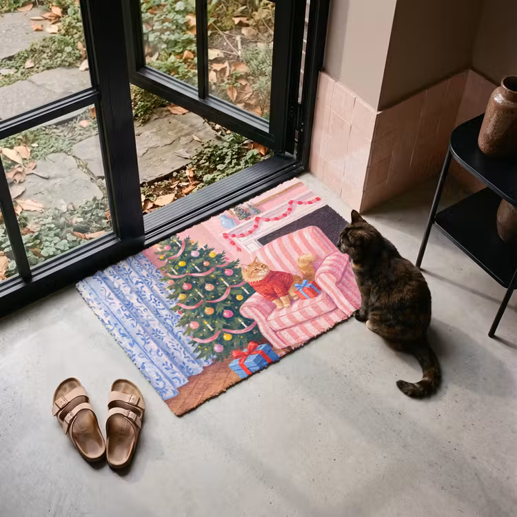 Deurmat - Kat - Kerst - Interieur — 2