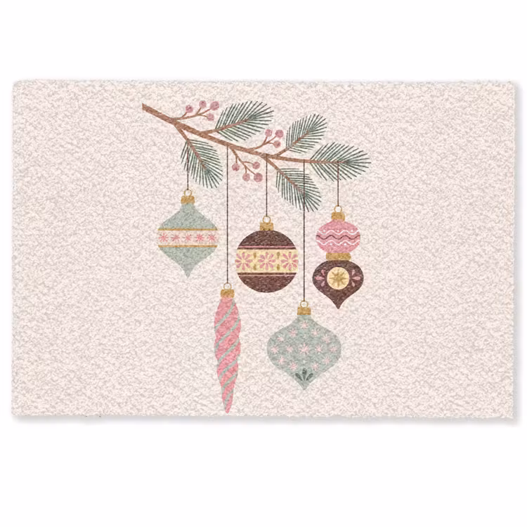 Deurmat - Kerst - Ornamenten - Tak — 1
