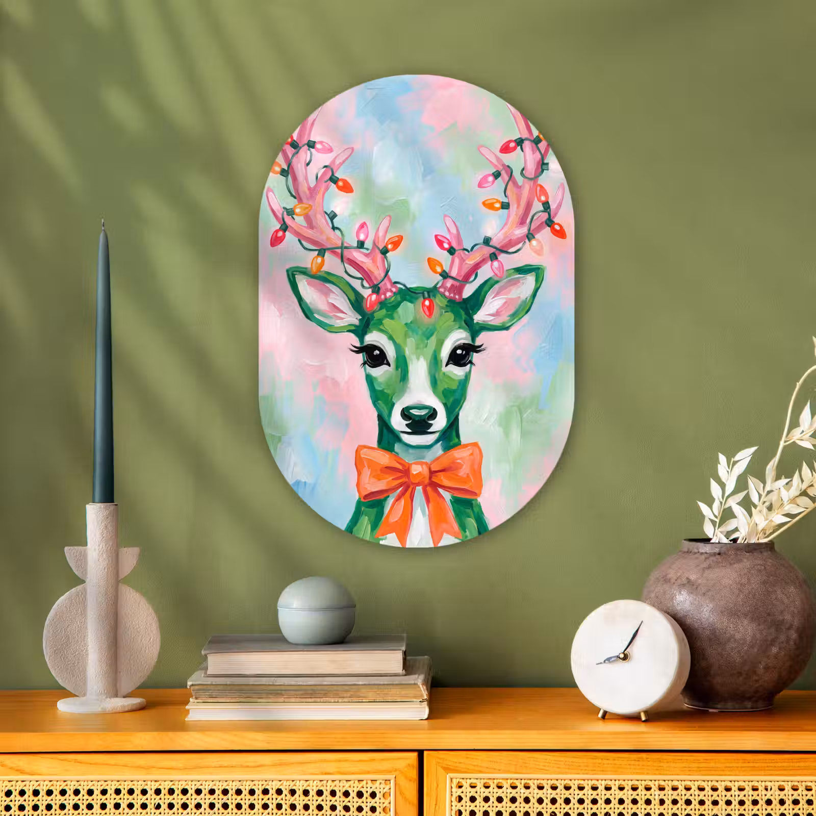 Muurovaal - Hert - Kerst - Dieren — 1