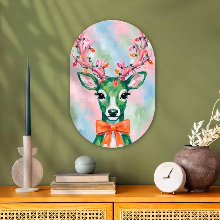 Muurovaal - Hert - Kerst - Dieren — 1