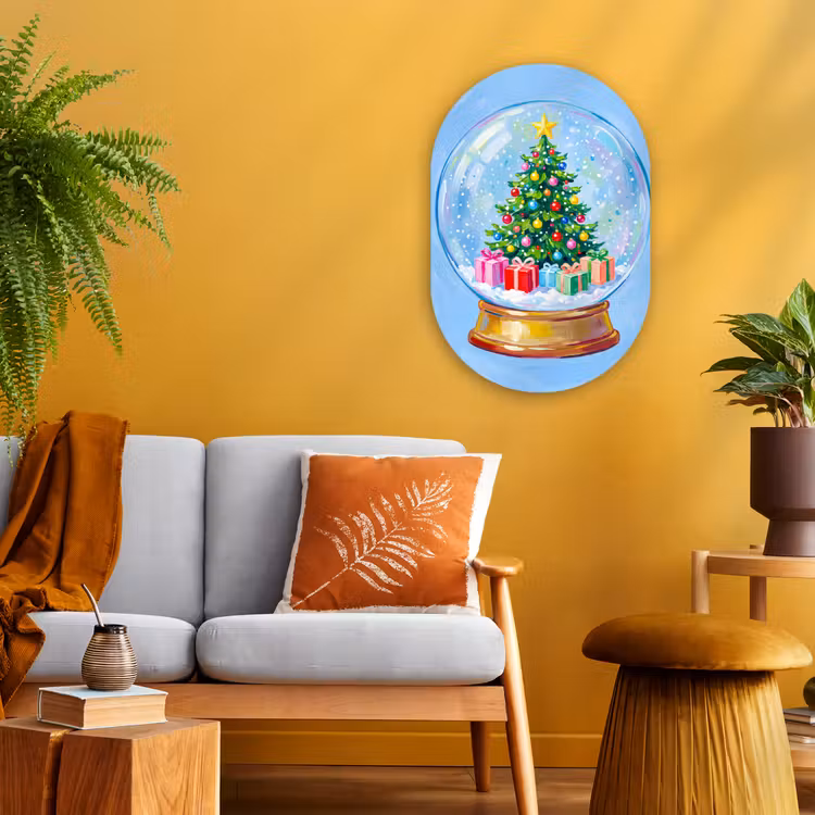 Muurovaal - Sneeuwbol - Kerst - Cadeaus — 2
