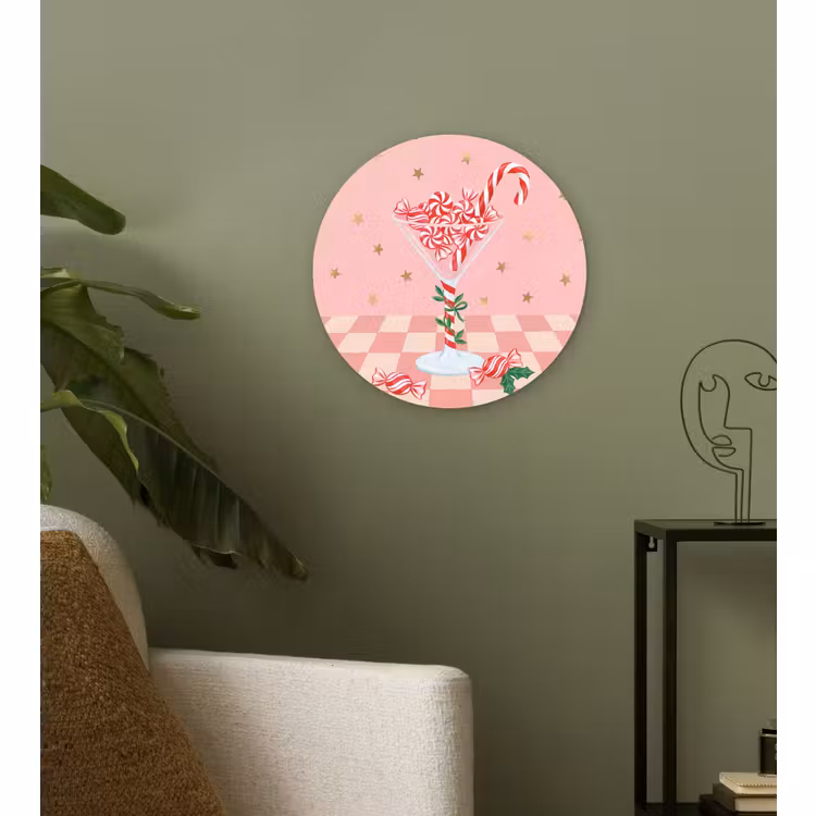 Muurcirkel glas - Snoep - Glas - Roze — 3