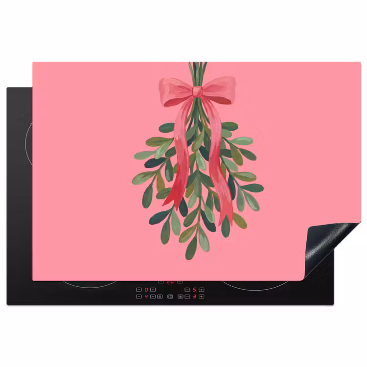 Inductiebeschermer - Plant - Lint - Roze — 1