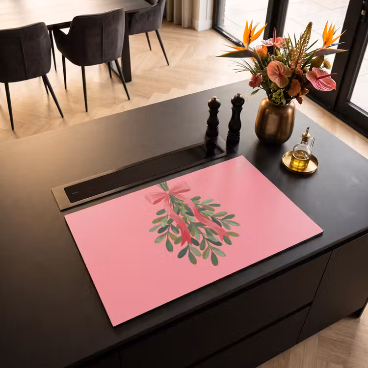 Inductiebeschermer - Plant - Lint - Roze — 2