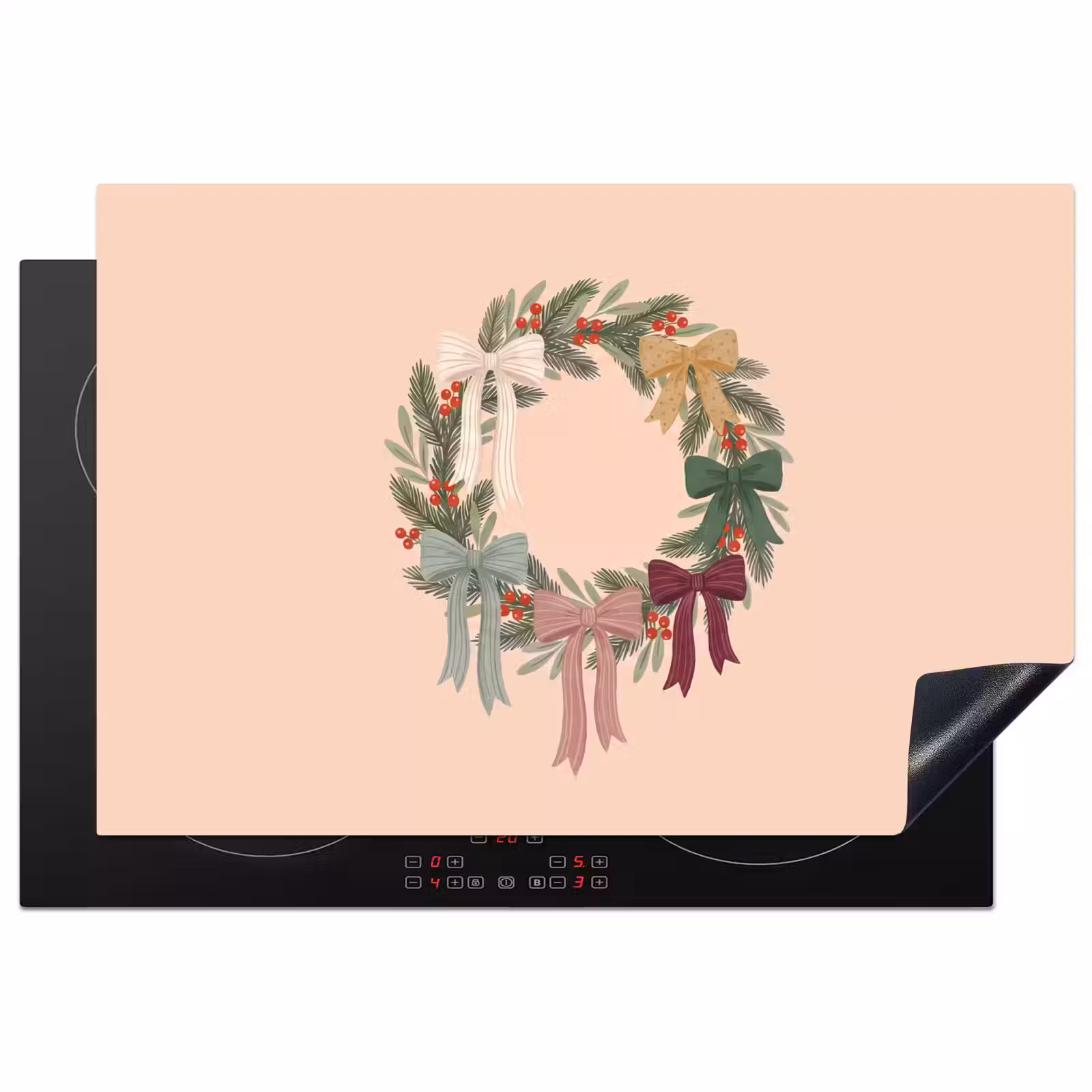 Inductiebeschermer - Kerstkrans - Strikken - Kerst β 1