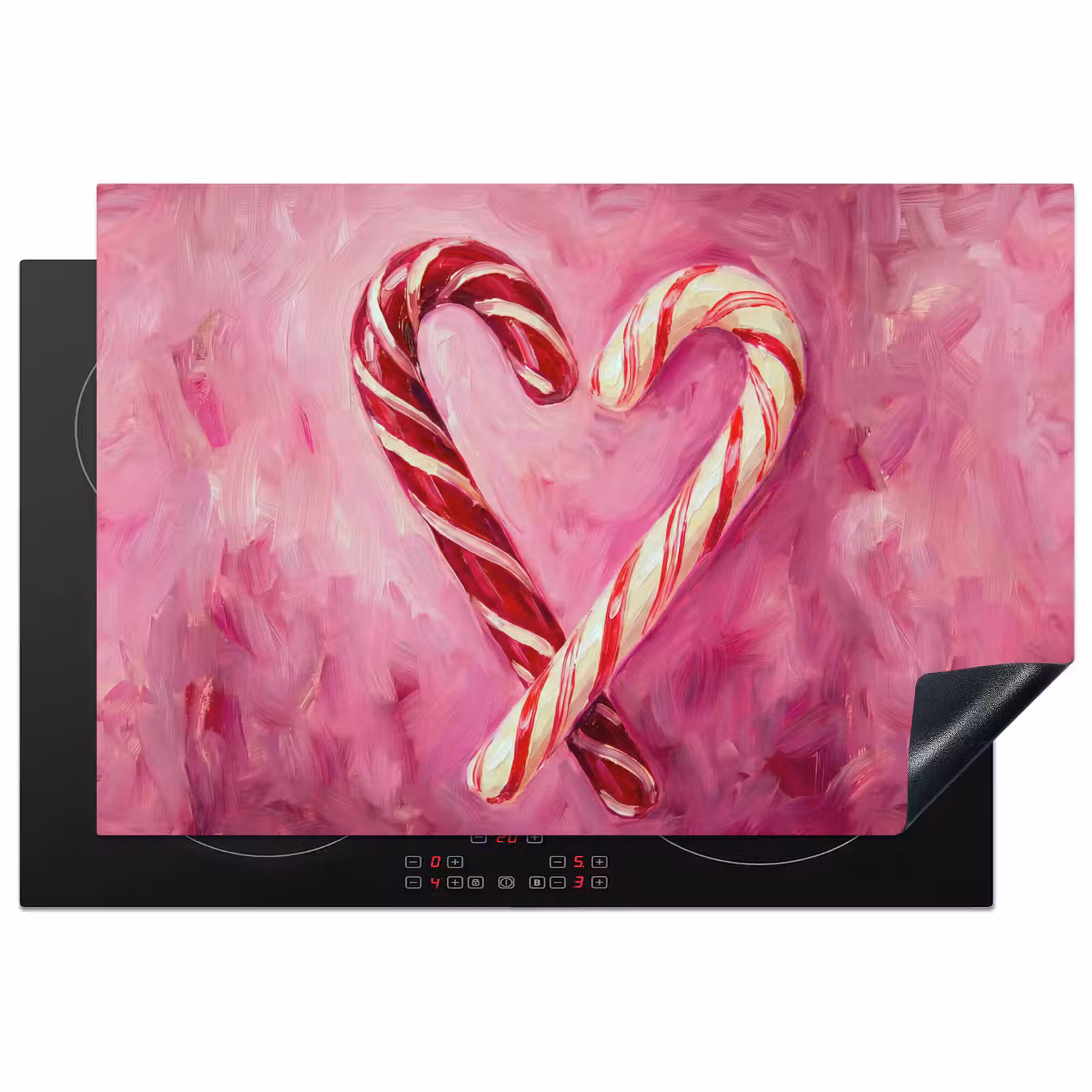 Inductiebeschermer - Snoep - Hart - Roze — 1