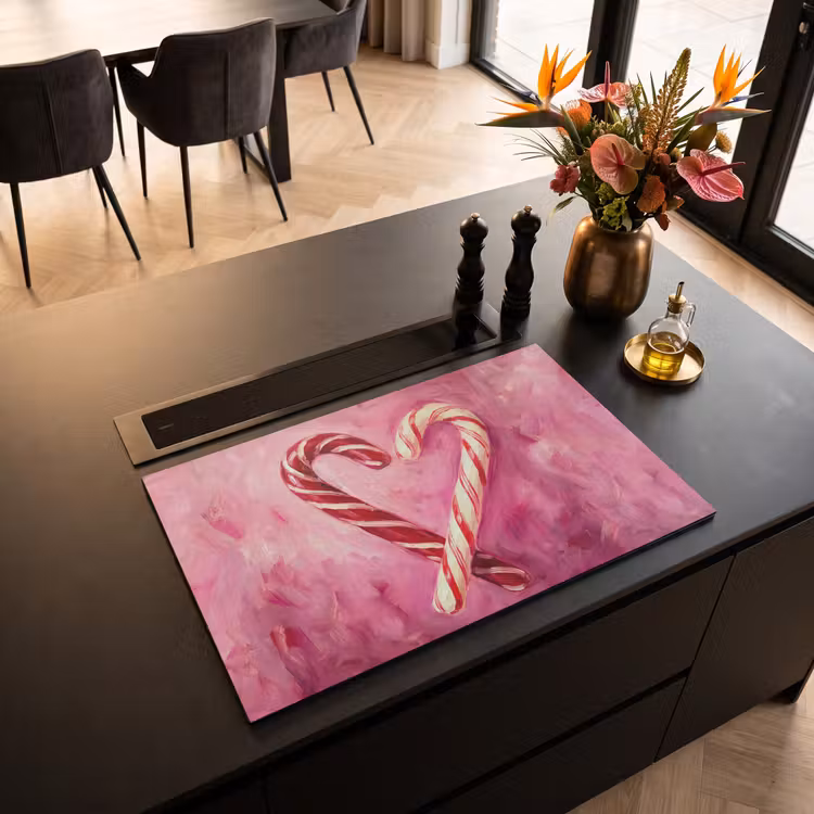 Inductiebeschermer - Snoep - Hart - Roze — 2