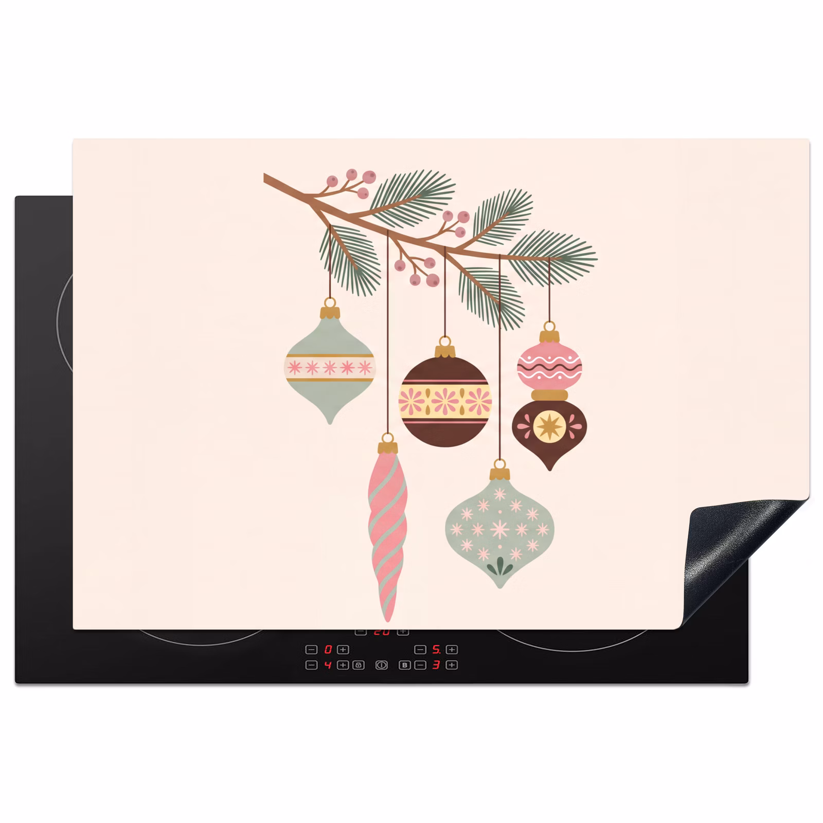 Inductiebeschermer - Kerst - Ornamenten - Tak — 1
