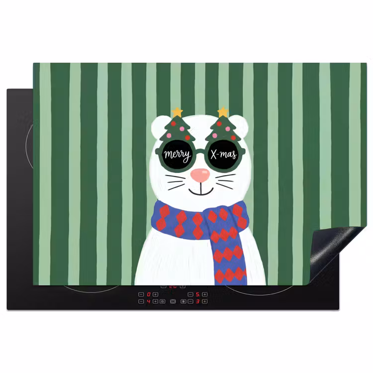 Inductiebeschermer - Dier - Winter - Cartoon — 1