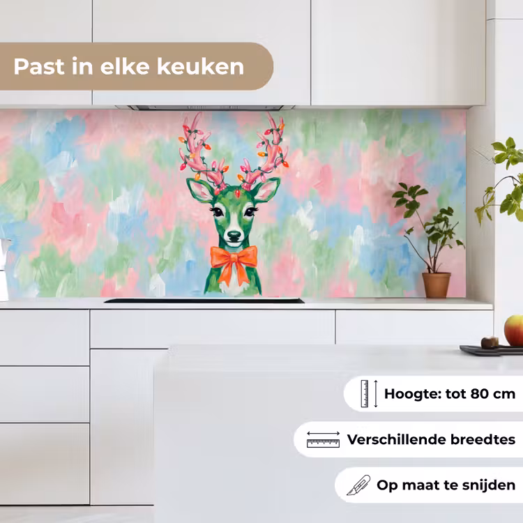 Keuken achterwand - Hert - Kerst - Dieren — 7