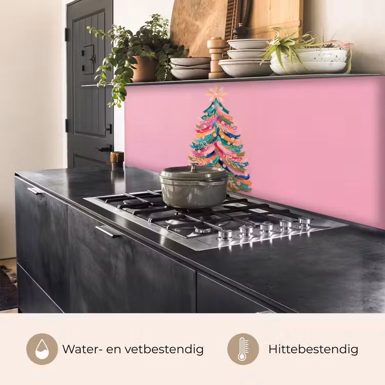 Keuken achterwand - Kerstboom - Abstract - Kleurrijk — 5