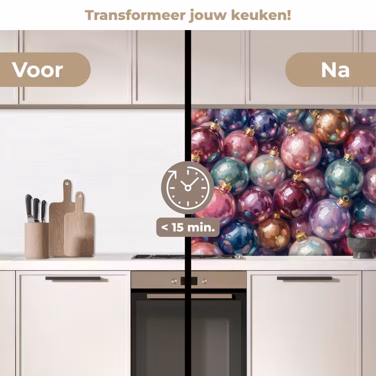 Keuken achterwand - Kerstdecoratie - Kleurrijk - Feest — 3