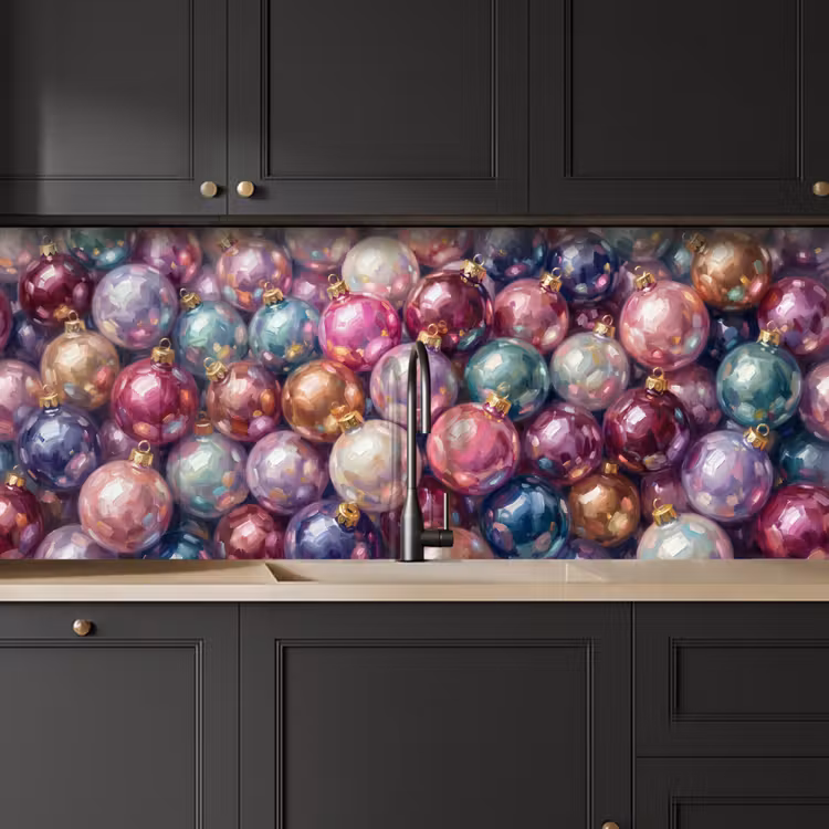 Keuken achterwand - Kerstdecoratie - Kleurrijk - Feest — 6
