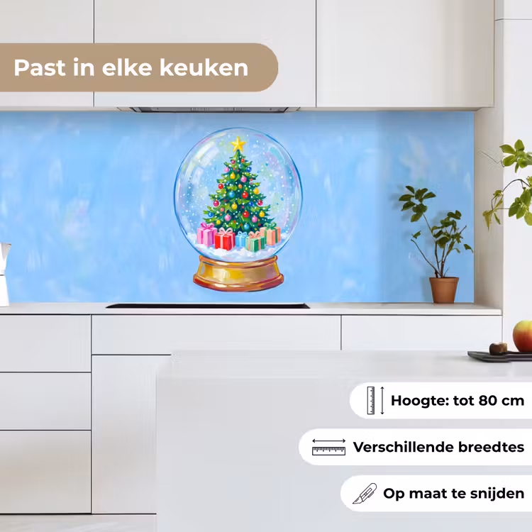 Keuken achterwand - Sneeuwbol - Kerst - Cadeaus — 7