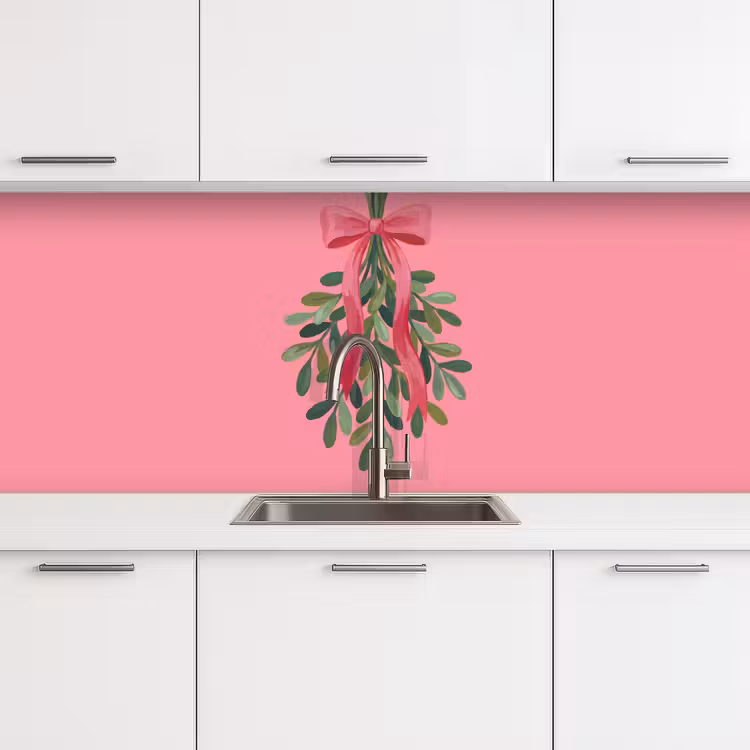 Keuken achterwand - Plant - Lint - Roze — 4