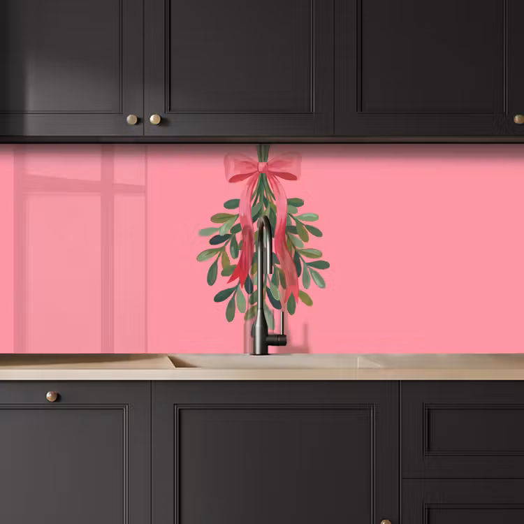 Keuken achterwand - Plant - Lint - Roze — 6